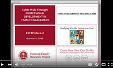 image of the video playback of our professional development cyber-walk