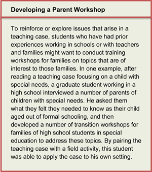 Developing a Parent Workshop