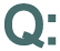 Graphical image of the letter q