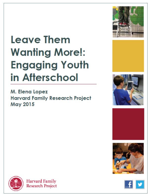 Leaving Them Wanting More!: Engaging Youth in Afterschool publication cover