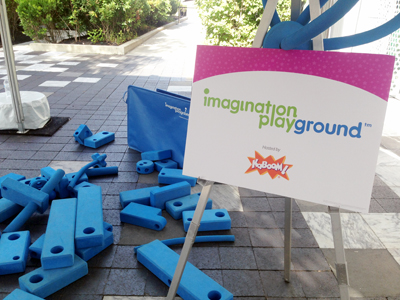 Imagination Playground was one of the many guided play stations. 