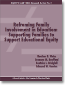 Reframing Family Involvement in Education pub cover