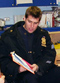 An NYPD officer reads to children at the East Harlem Center's Head Start program.