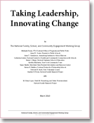 Taking Leadership, Innovating Change: Profiles in Family, School, and Community Engagement Publication Cover
