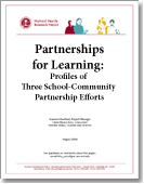 Partnerships for Learning: Case Studies publication cover
