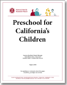 Preschool for California's Children