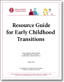 Resource Guide for Early Childhood Transitions cover